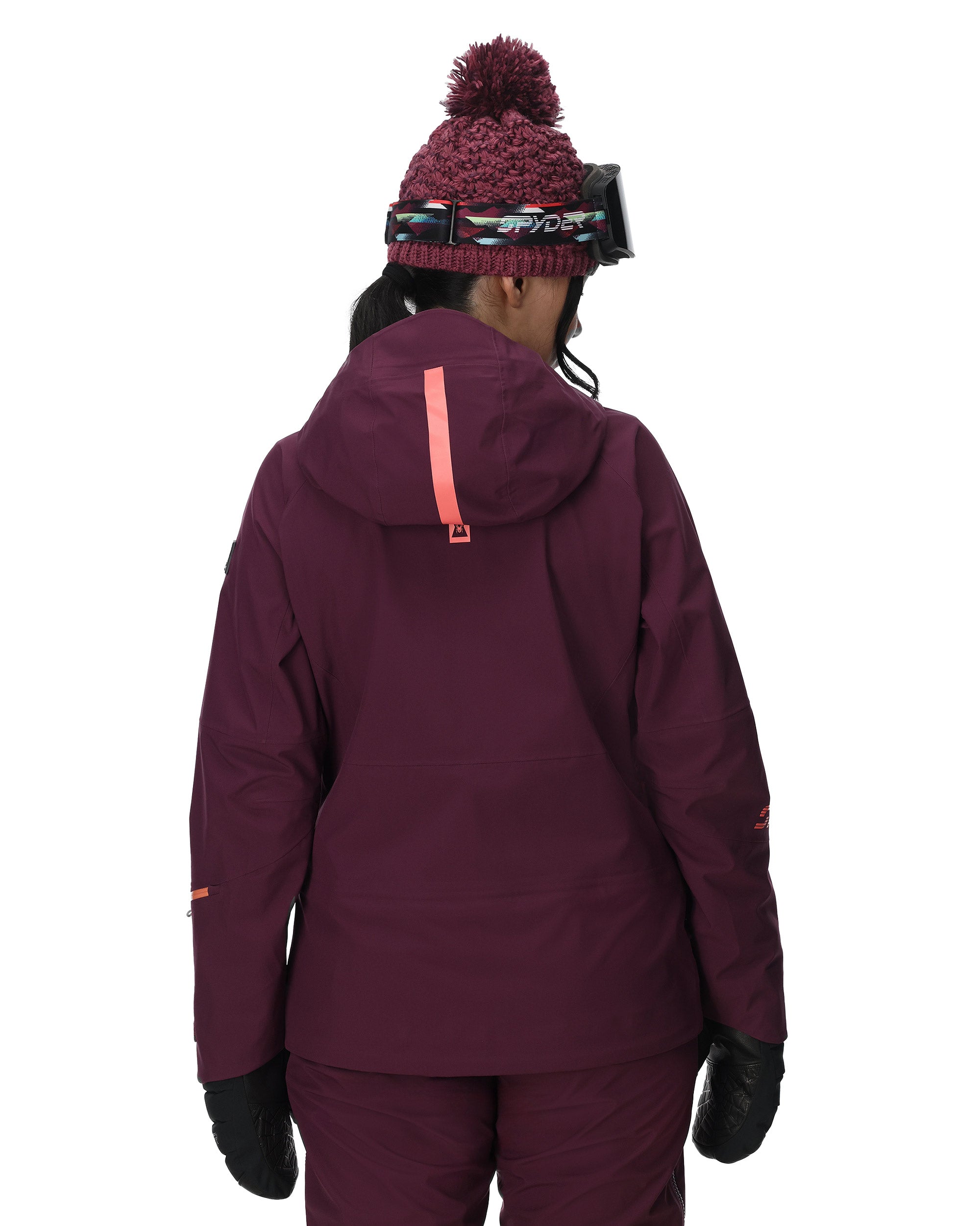 Womens Solitaire Shell Jacket - Plum