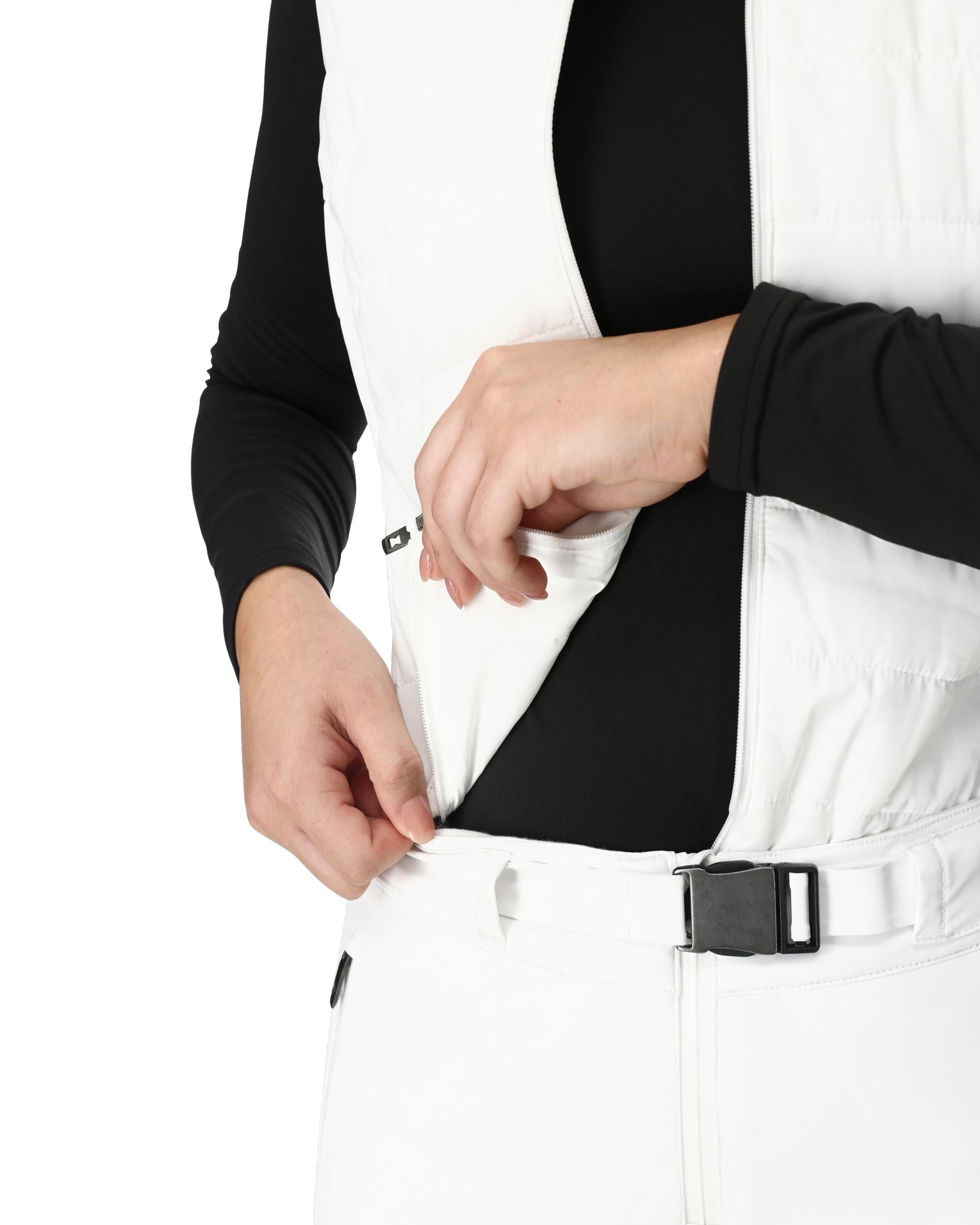 Womens On Piste Bib Pants - White