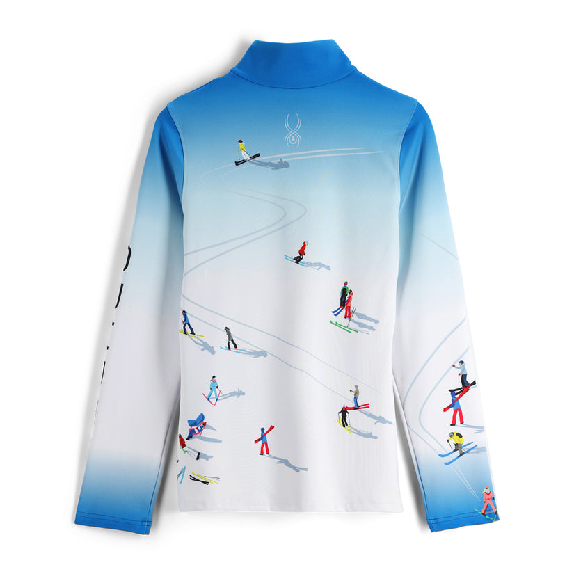 Womens Birds Eye Half Zip - Collegiate (FA22)