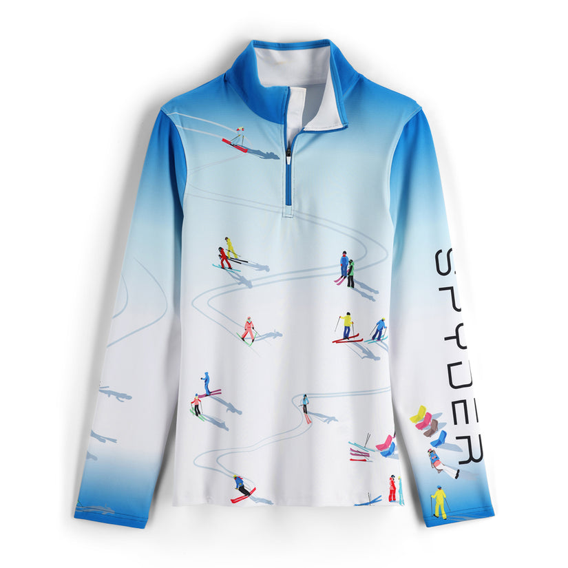 Womens Birds Eye Half Zip - Collegiate (FA22)