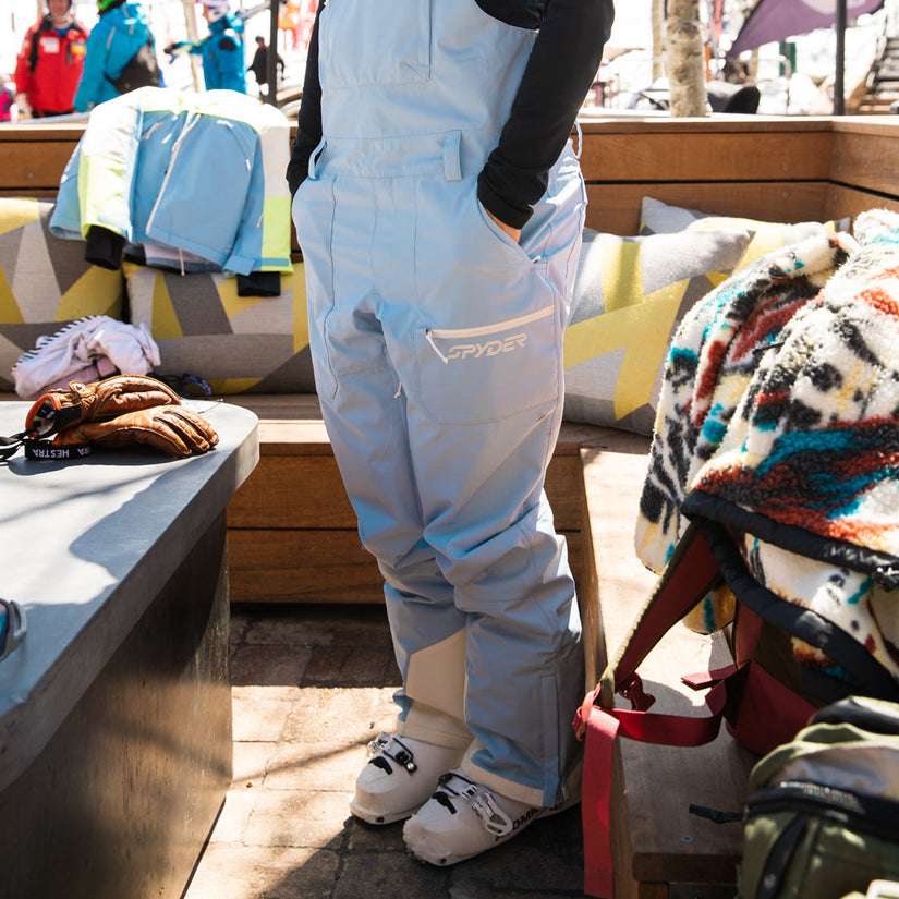 Womens Terrain Bib - Powder Blue High Voltage (FA22)