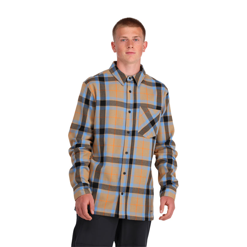 Mens Elevation Tech Flannel - Tannin Plaid