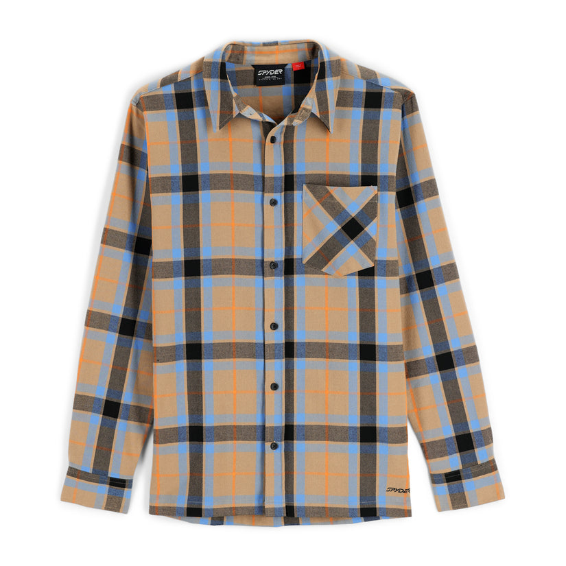 Mens Elevation Tech Flannel - Tannin Plaid