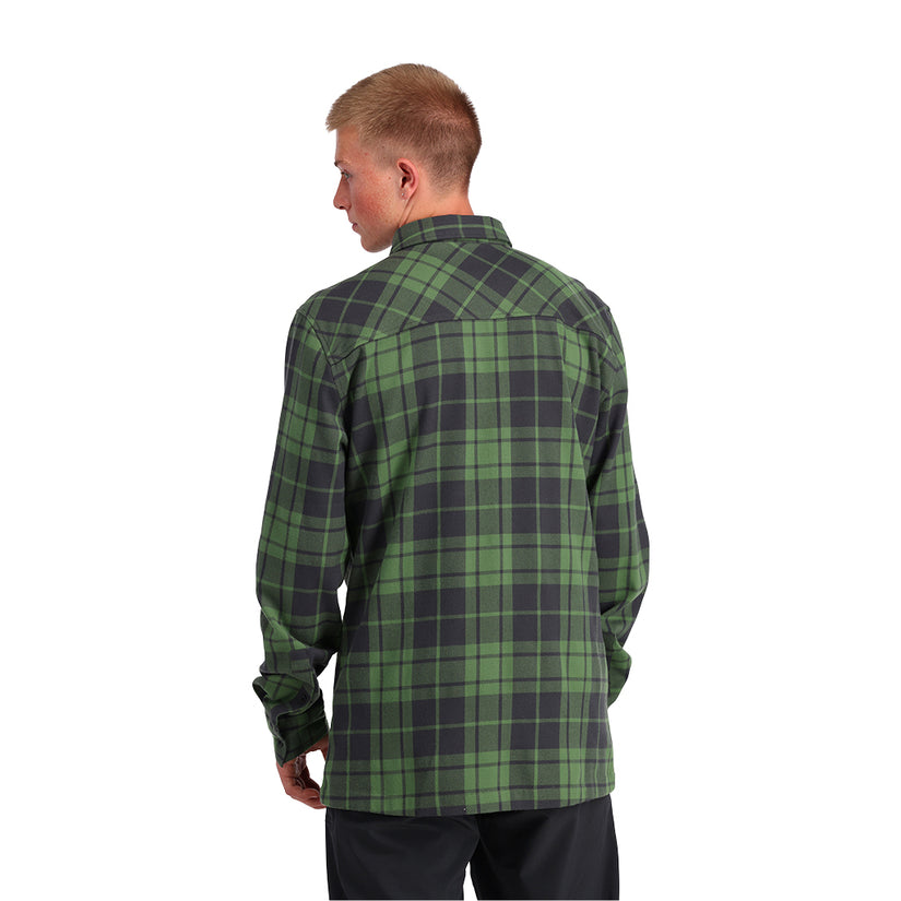 Mens Elevation Tech Flannel - Pine Plaid