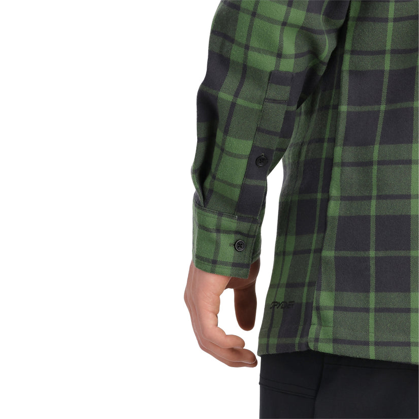 Mens Elevation Tech Flannel - Pine Plaid