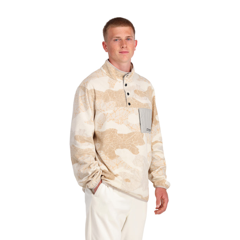 Mens Snap Lounge Pullover - Haze Multi