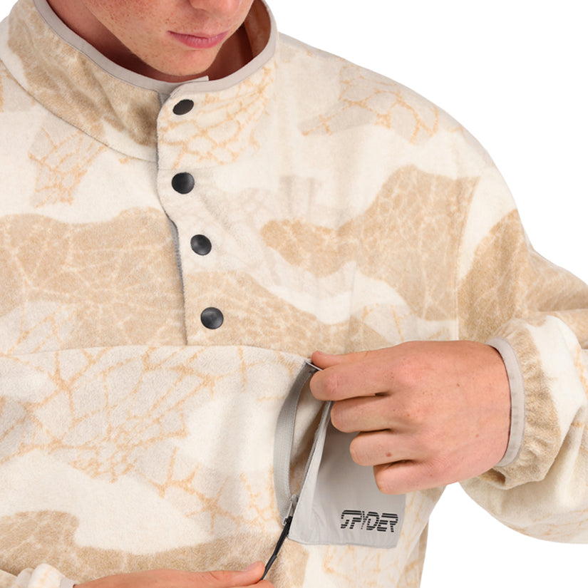 Mens Snap Lounge Pullover - Haze Multi