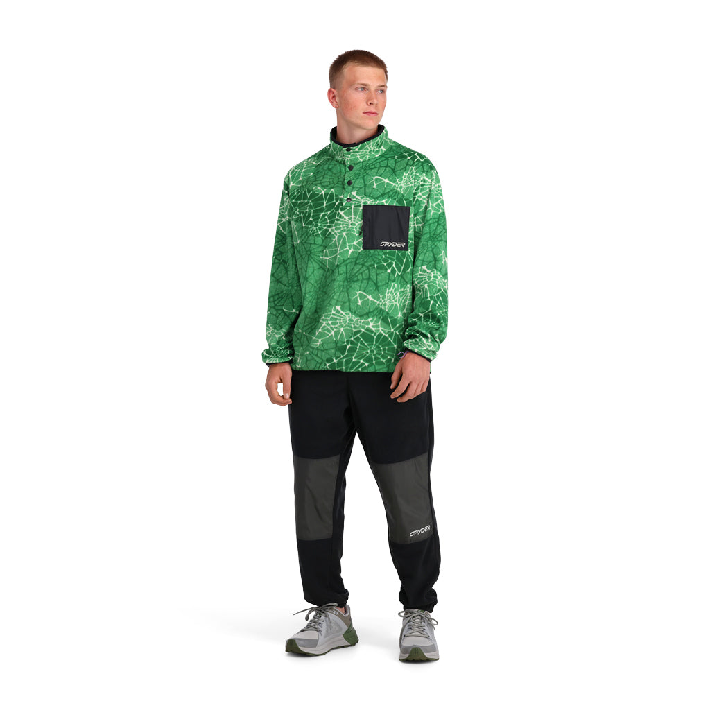 Mens Snap Lounge Pullover - Verdant Green