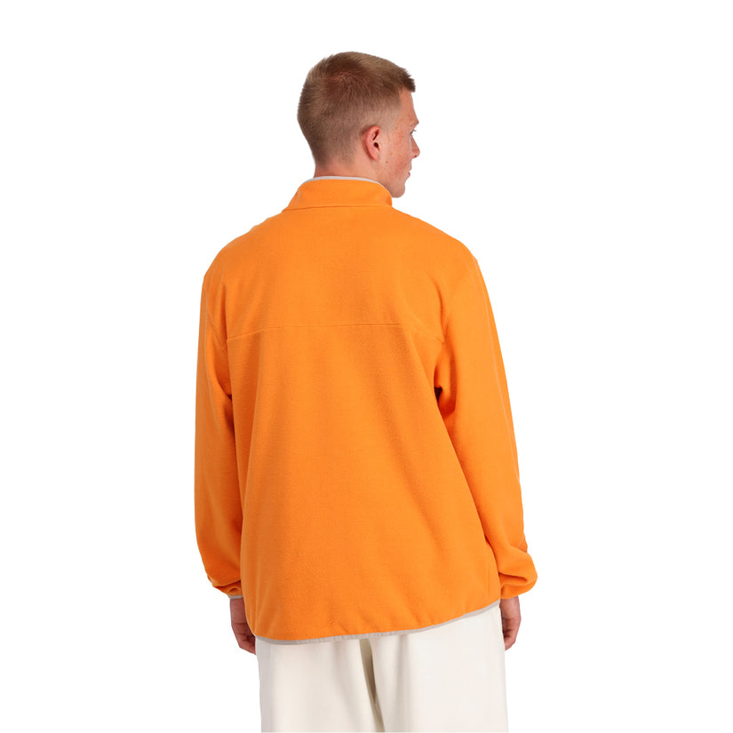 Mens Snap Lounge Pullover - Tangerine