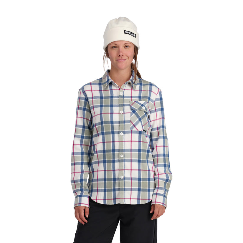 Womens Fab Flannel - Seagrass Plaid
