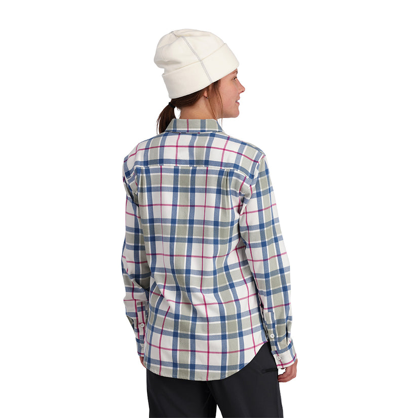 Womens Fab Flannel - Seagrass Plaid