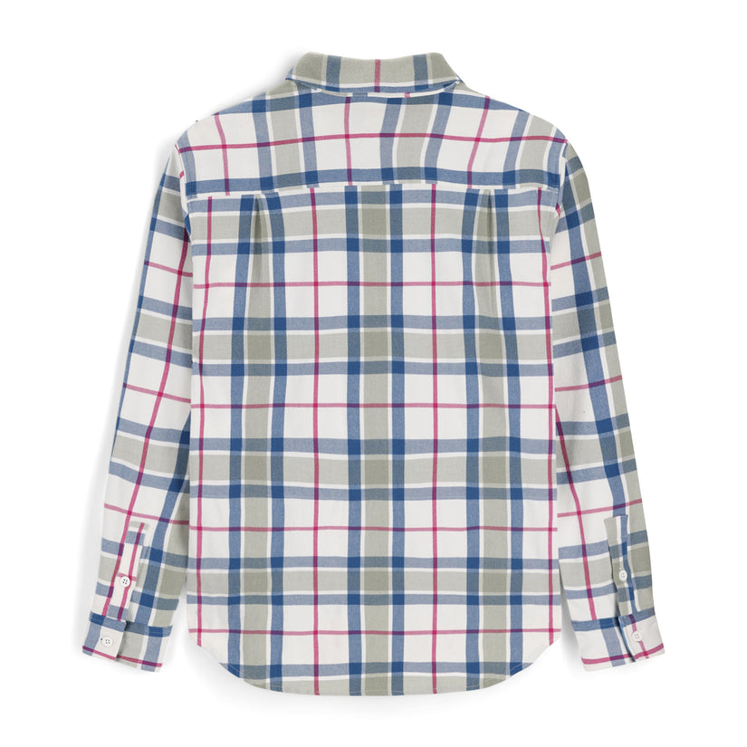 Womens Fab Flannel - Seagrass Plaid