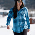 Womens Fab Flannel - Blue Plaid